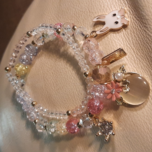 Gypsy Sun Jewelry - Gypsy Sun handmade White Rabbit Hand made Bracelet